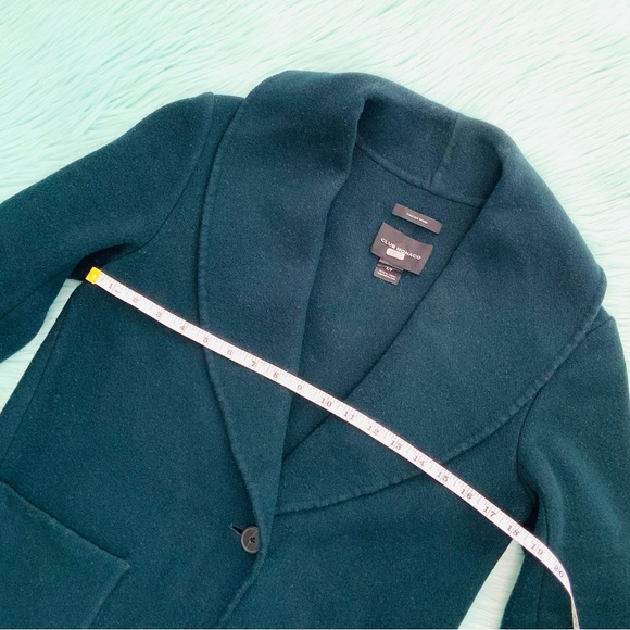 Club Monaco Green Trench Coat with Classic Lapel - Picture 5 of 8